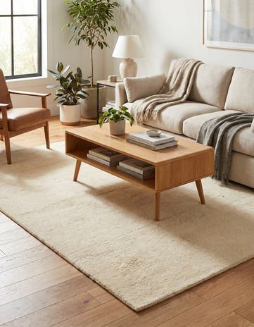 4' 1 x 6' Hand Knotted Gabbeh Wool Rug