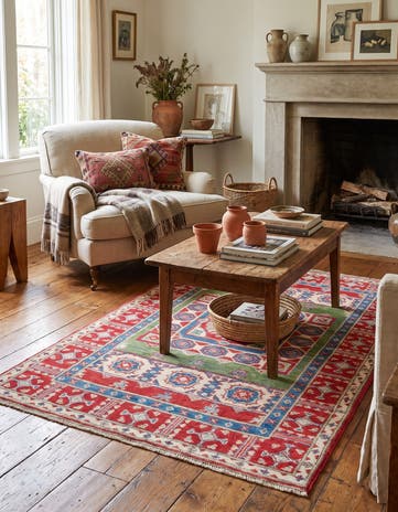 3' 3 x 5' Hand Knotted Kazak Rug