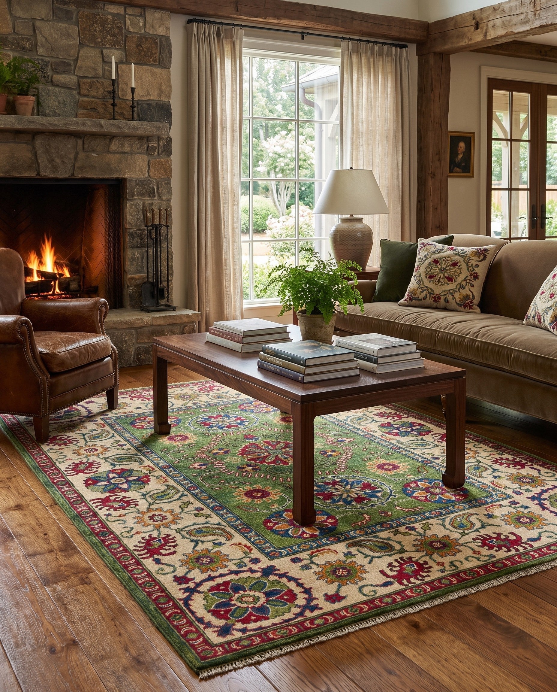 5' 1 x 6' 11 Hand Knotted Kazak Rug