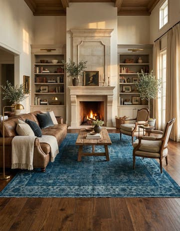 9' x 12' 5 Hand Knotted Ultra Vintage Persian Wool Rug