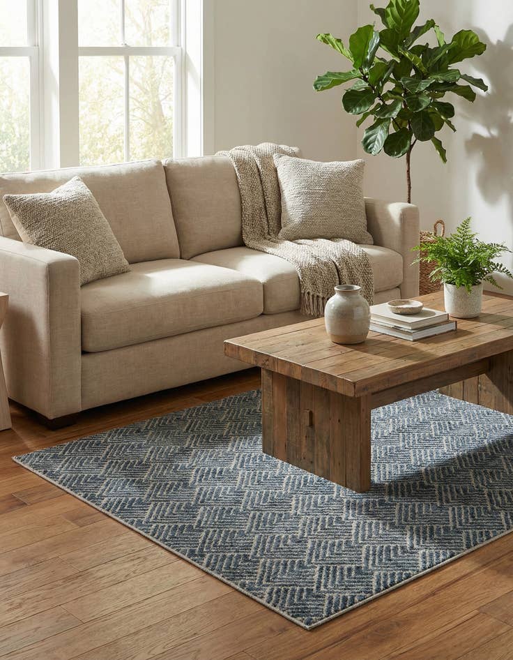 Detail image of 4' x 6' Eco Trellis Rug