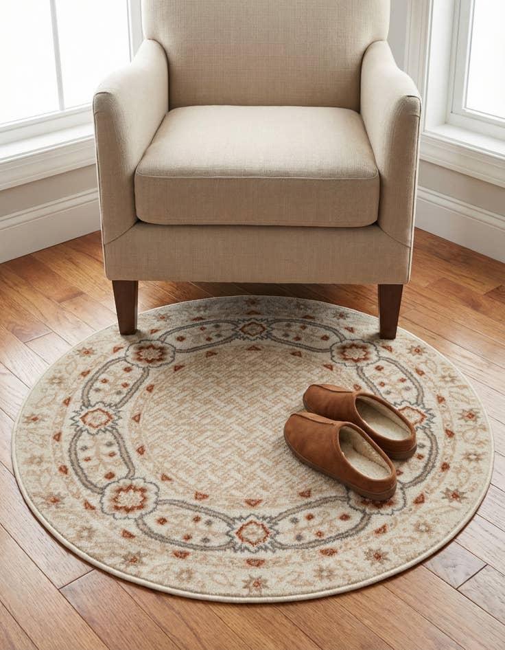 Detail image of 3' x 3' Charlotte Round Rug