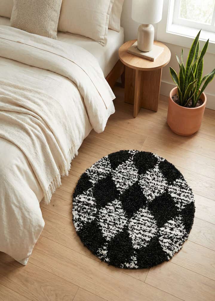 3' 3 x 3' 3 Serenity Shag Round Rug