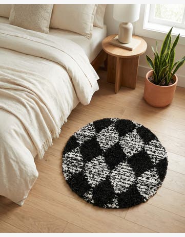 3' 3 x 3' 3 Serenity Shag Round Rug