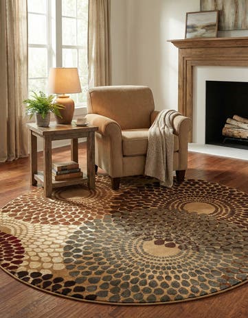 7' 10 x 7' 10 Cafe Round Rug