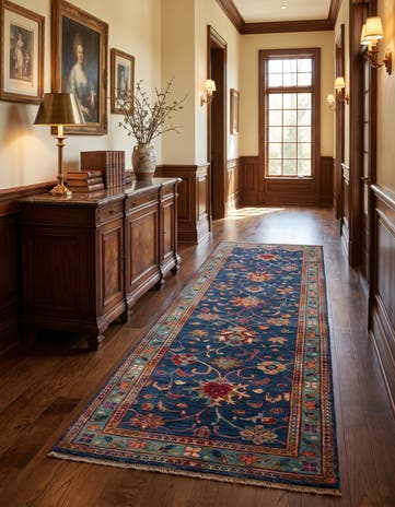 2' 10 x 8' 11 Hand Knotted Ariana Ziegler Runner Rug