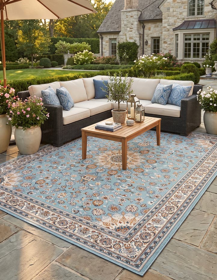 9' x 12' Easy-Clean Traditional Indoor / Ou...