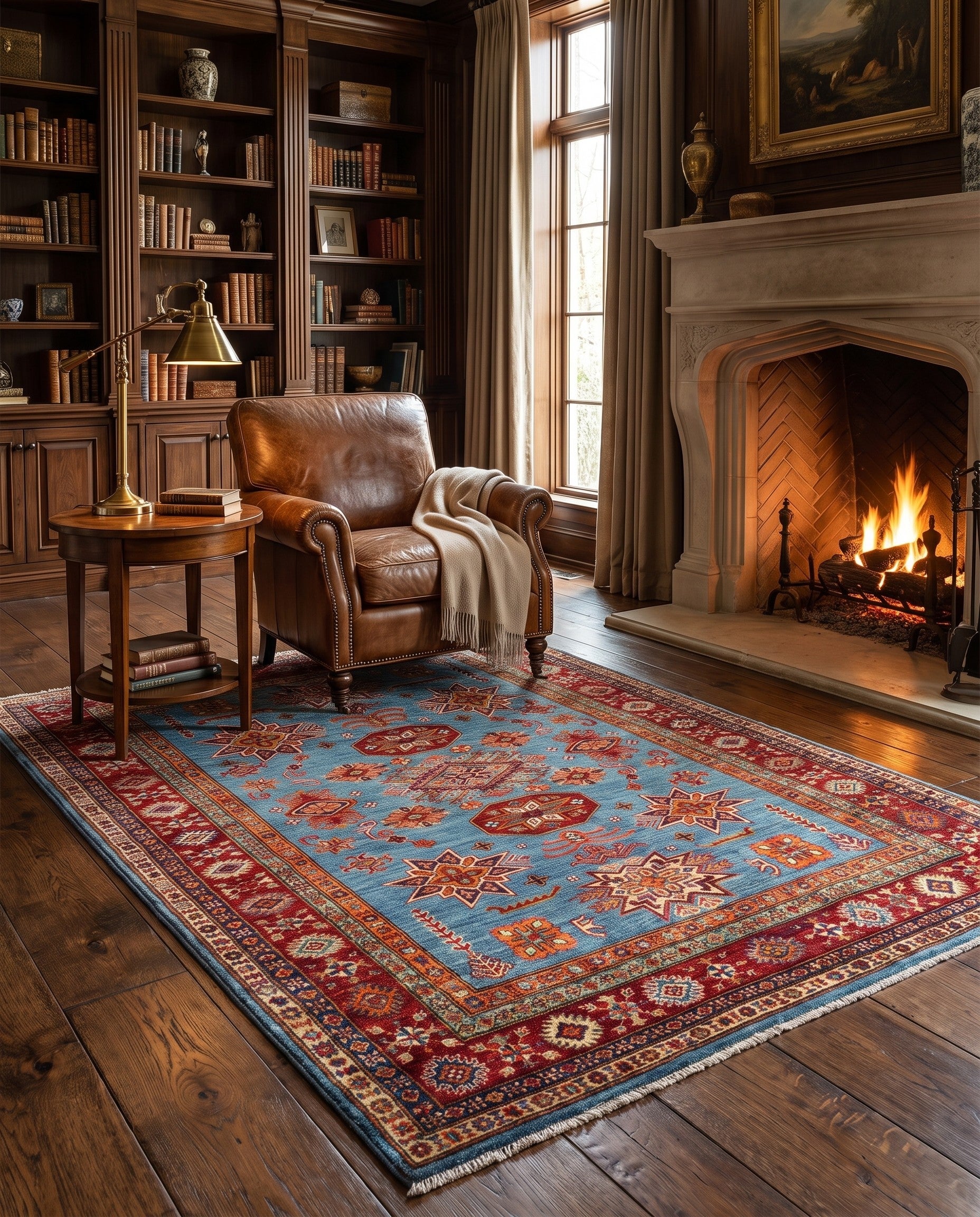 5' x 6' 9 Hand Knotted Kazak Rug