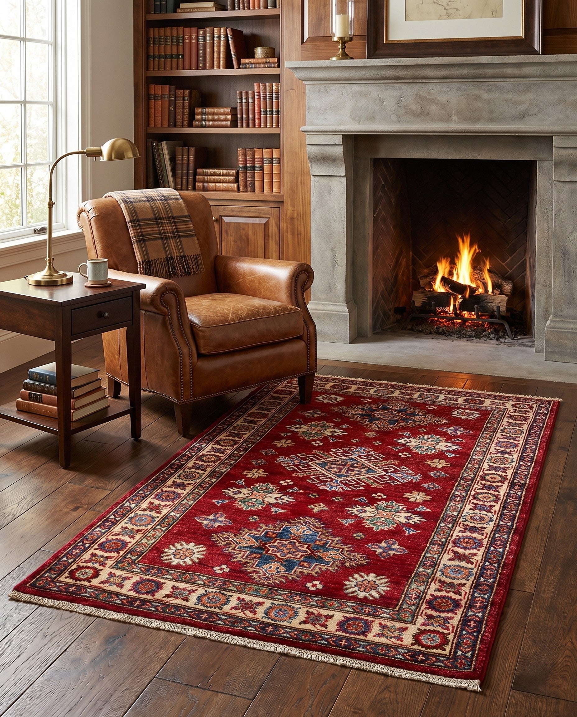 3' 1 x 5' 1 Hand Knotted Kazak Rug