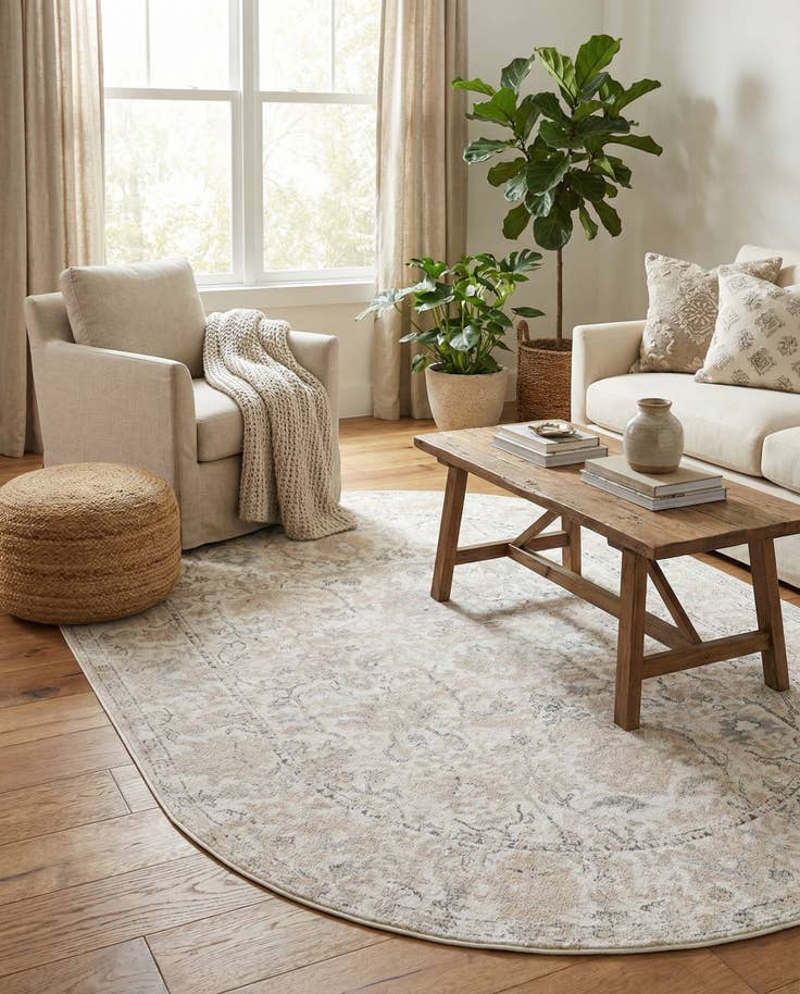 Detail image of 6' 1 x 9' Oregon Oval Rug