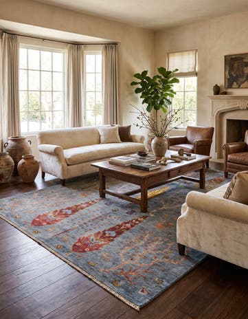 5' 9 x 7' 10 Hand Knotted Ariana Ziegler Rug