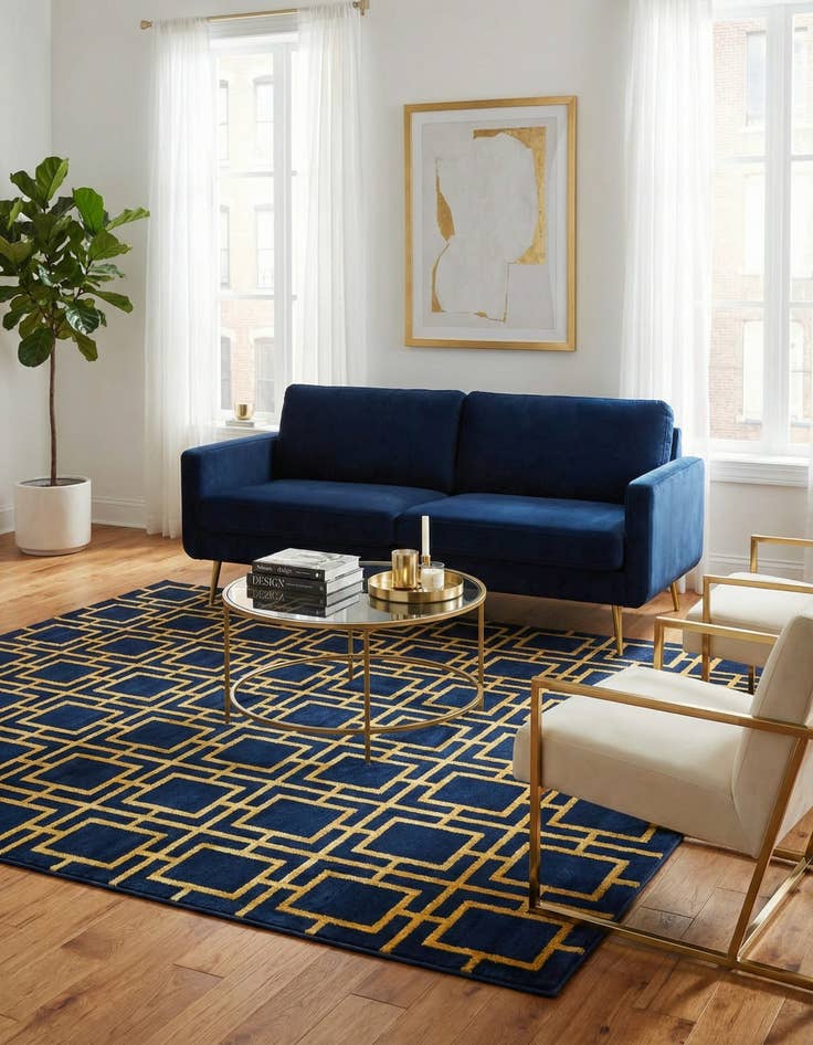 Detail image of 7' 10 x 10' Marilyn Monroe&trade; Glam Deco Rug