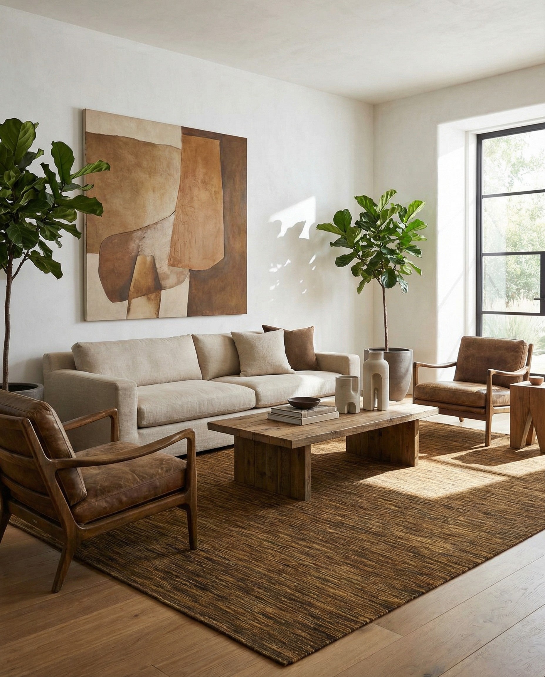 6' 9 x 9' 9 Hand Woven Kilim Modern Wool Rug