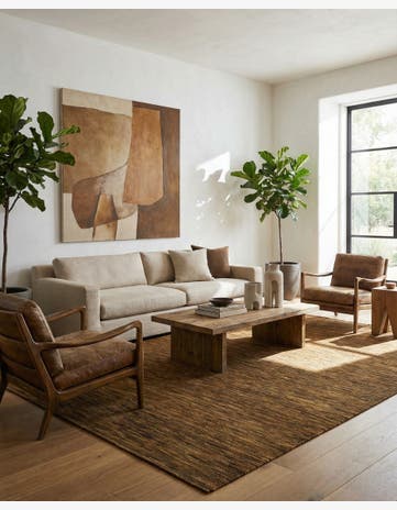 6' 9 x 9' 9 Hand Woven Kilim Modern Wool Rug