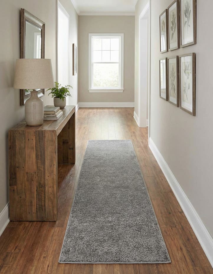 2' 2 x 8' Solid Frieze Runner Rug