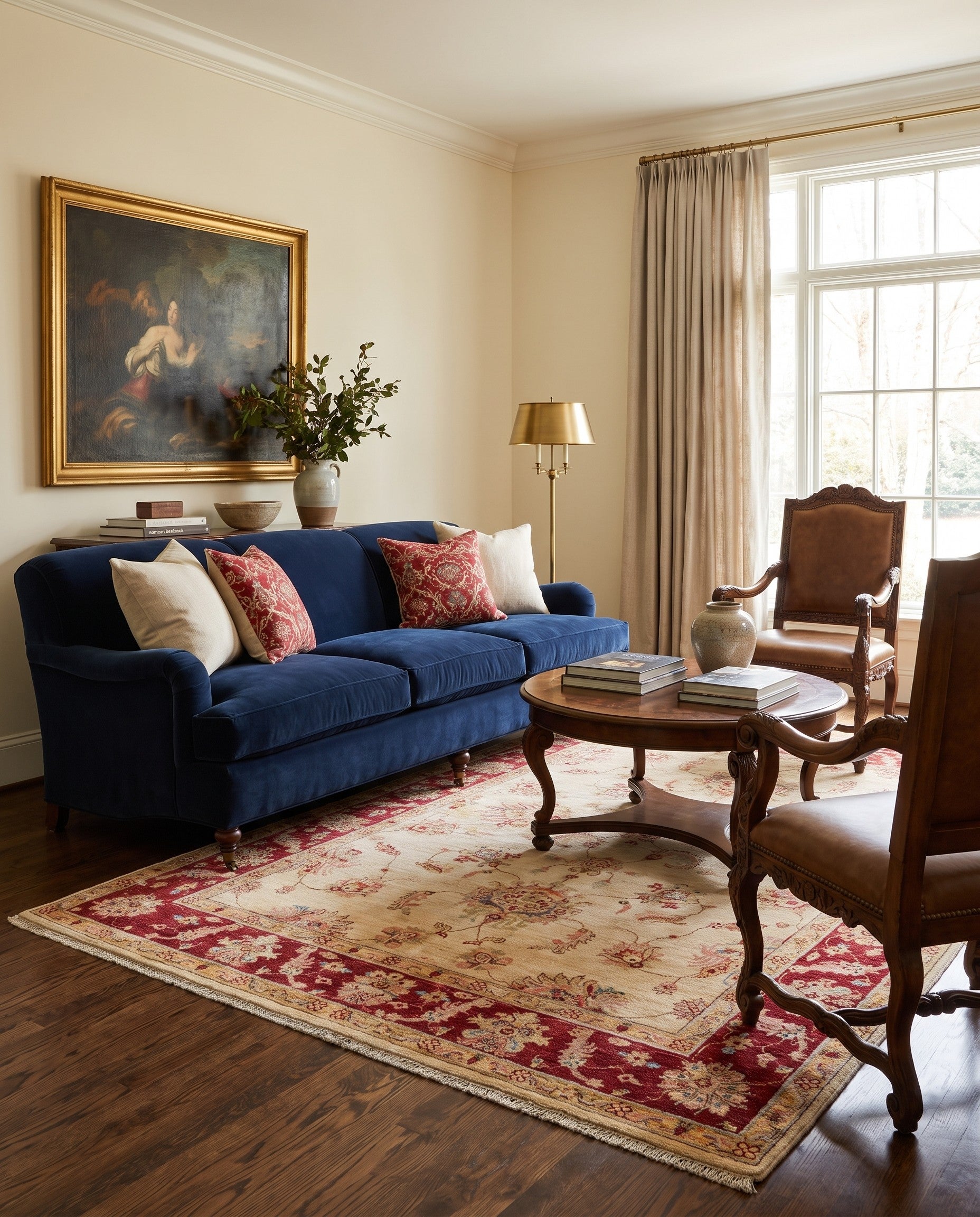 5' x 6' 10 Hand Knotted Ziegler Rug