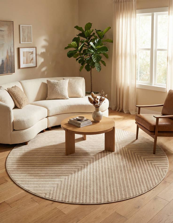 Detail image of 8' x 8' Contour Round Rug