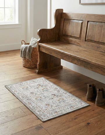 Ivory Washable Timeless Rug