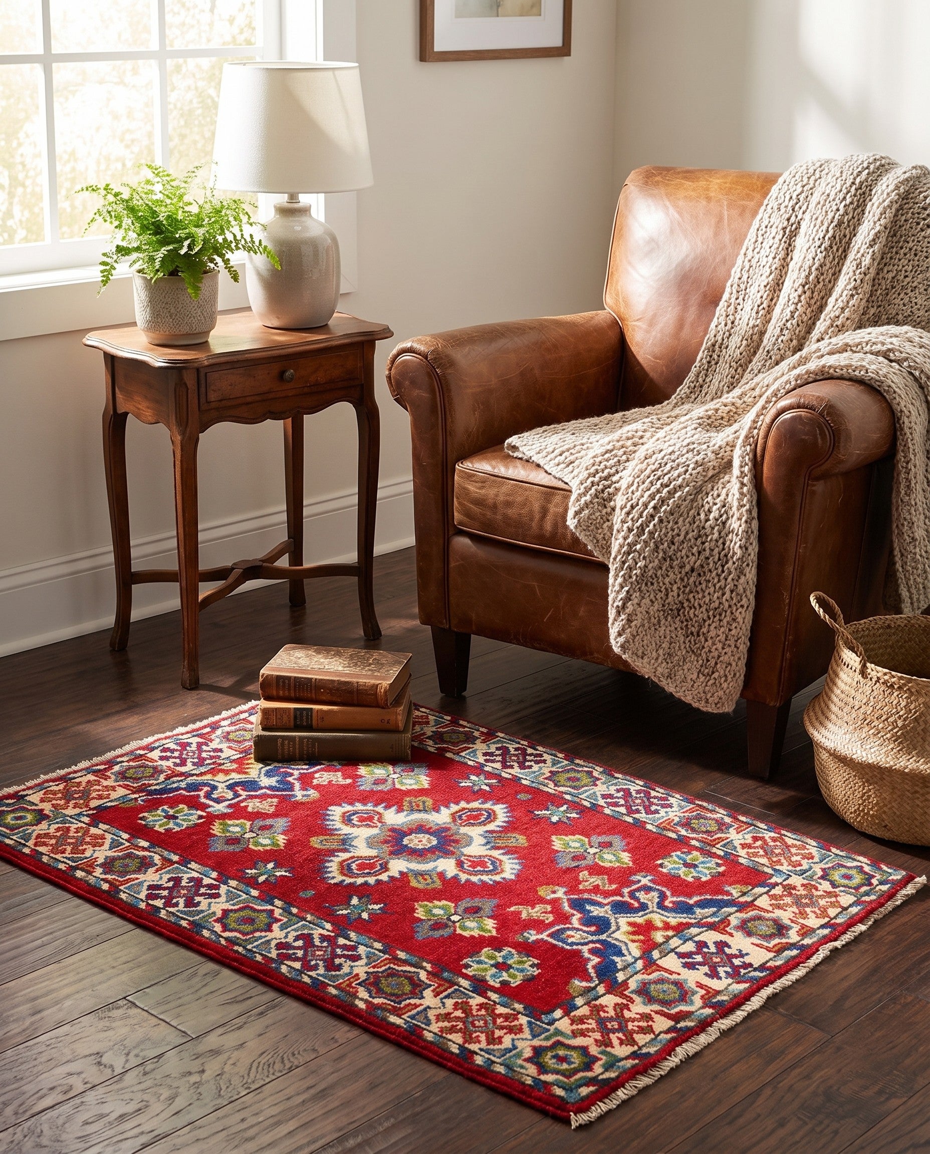 2' x 2' 10 Hand Knotted Kazak Rug