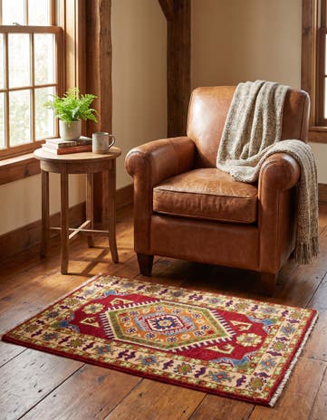 2' x 3' 2 Hand Knotted Kazak Rug