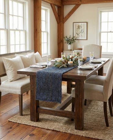  1' 2 x 8'  Hand Braided Jute Table Runner Rug