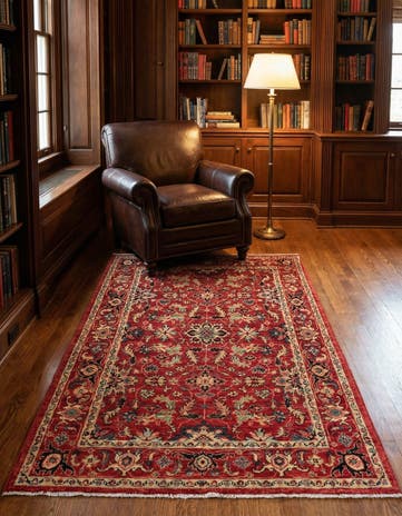 4' x 6' 2 Hand Woven Peshawar Ziegler Rug