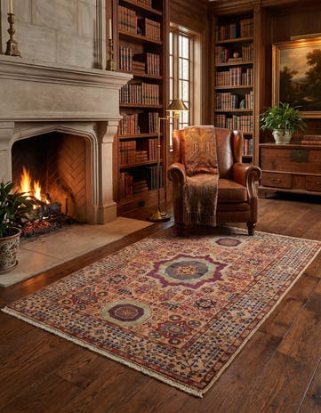 3' 3 x 5' 1 Hand Knotted Mamluk Ziegler Rug