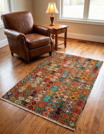 3' 4 x 5' 1 Hand Woven Balouch Wool Rug