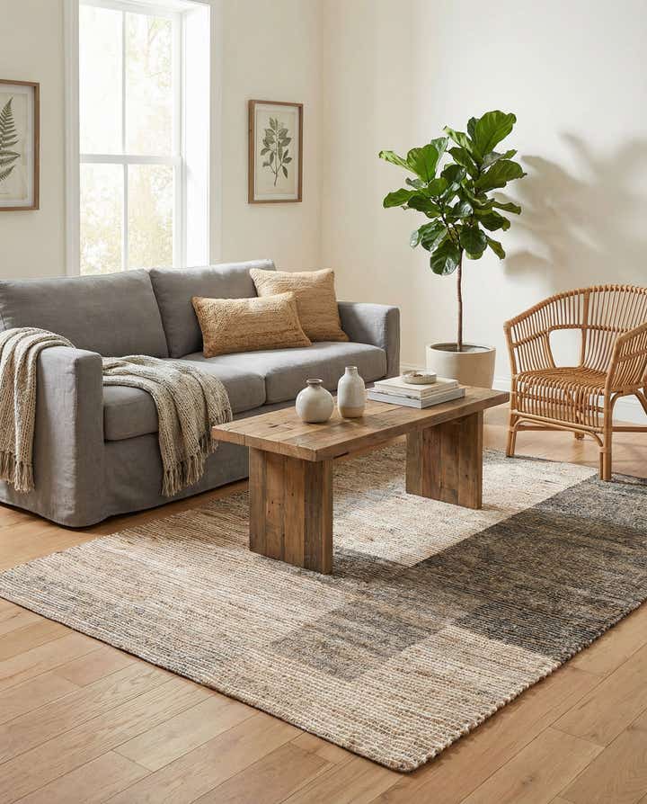 4' 1 x 6' Chenille Jute Rug