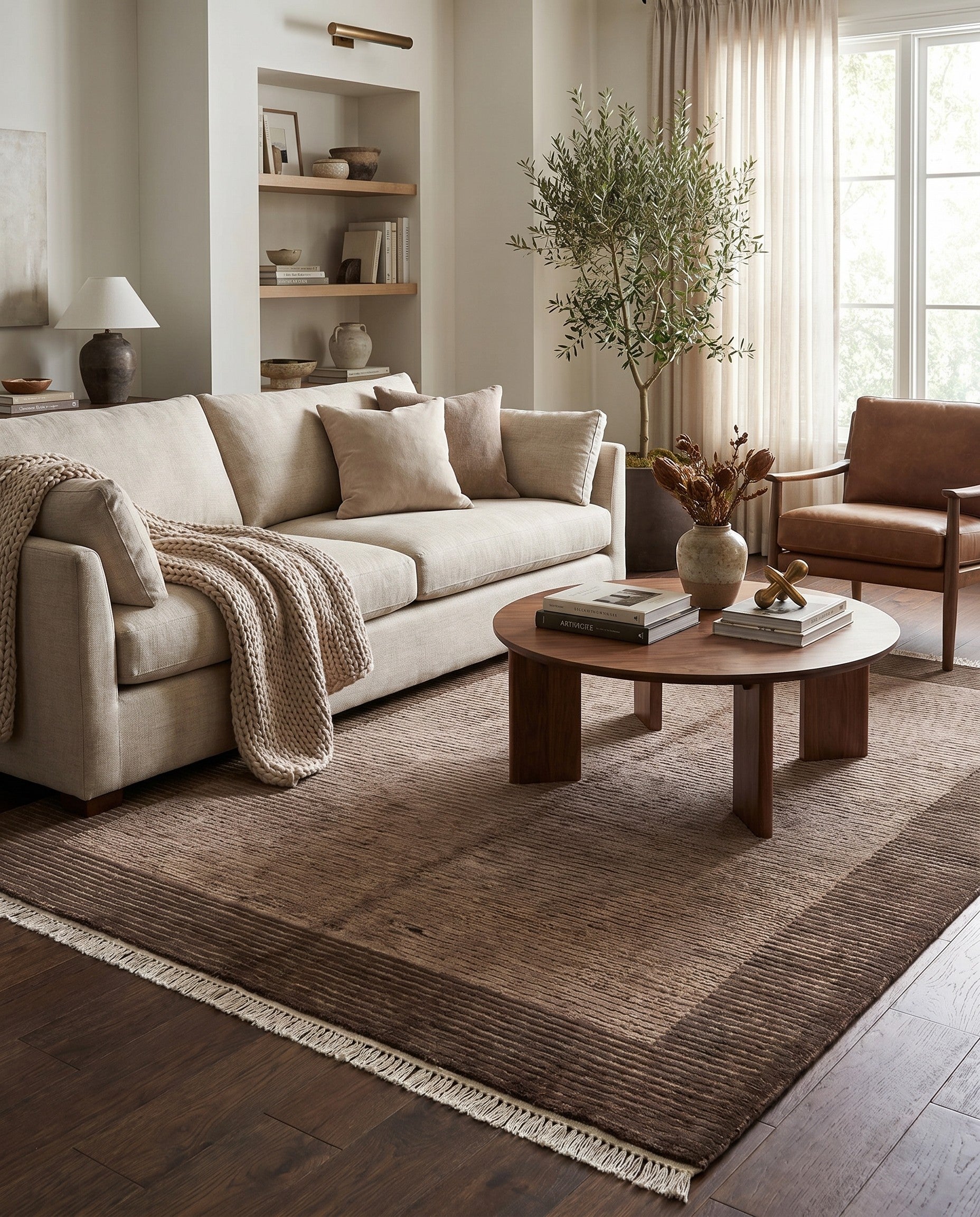 4' 11 x 6' 7 Hand Knotted Darya Wool Rug