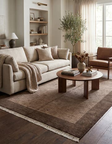 4' 11 x 6' 7 Hand Knotted Darya Wool Rug