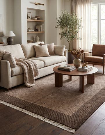 4' 11 x 6' 7 Hand Knotted Darya Wool Rug