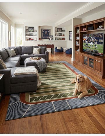 9' x 12' Sports Washable Rug