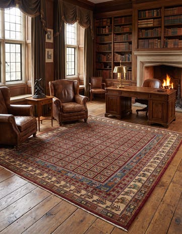 8' 3 x 9' 5 Hand Knotted Kazak Rug