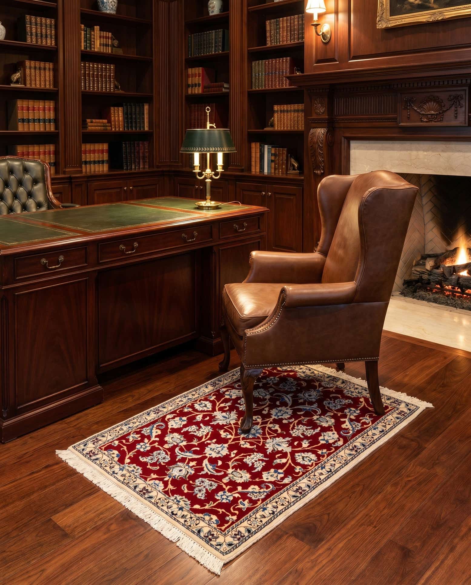 2' x 2' 11 Hand Knotted Nain Rug