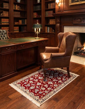 2' x 2' 11 Hand Knotted Nain Rug