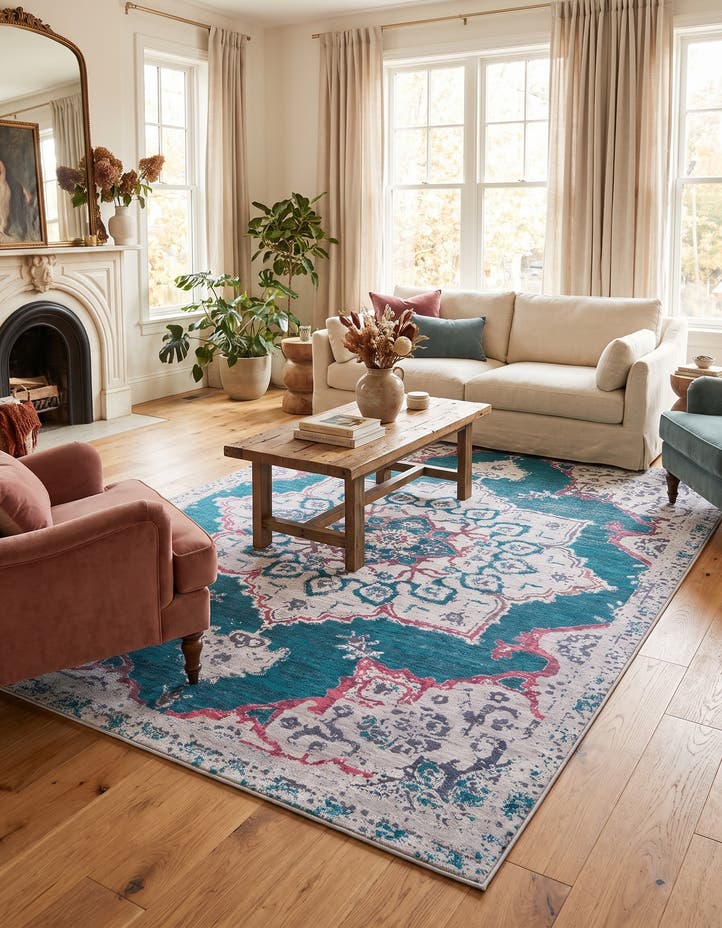 7' 10 x 10' Washable Francesca Rug
