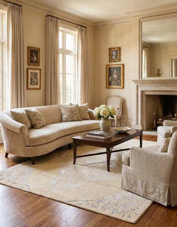 5' 7 x 9' Hand Knotted Darya Rug
