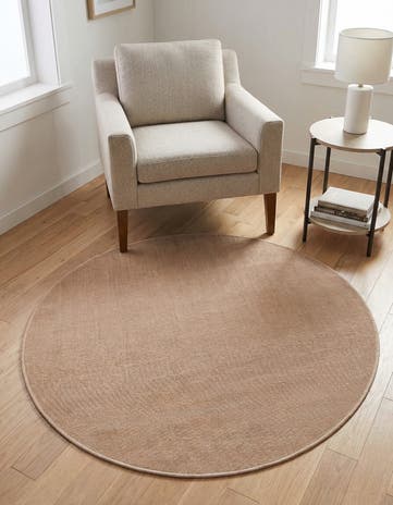 Light Brown SoHo Round Rug