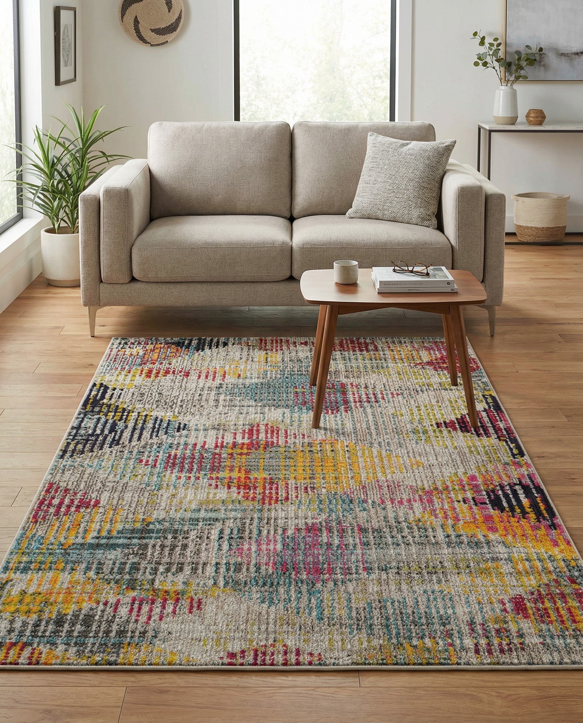 Primary image  3' 3 x 5' 3  Washable Theia Rug