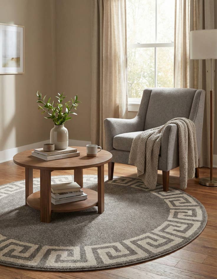 Detail image of 6' x 6' Hera Round Rug