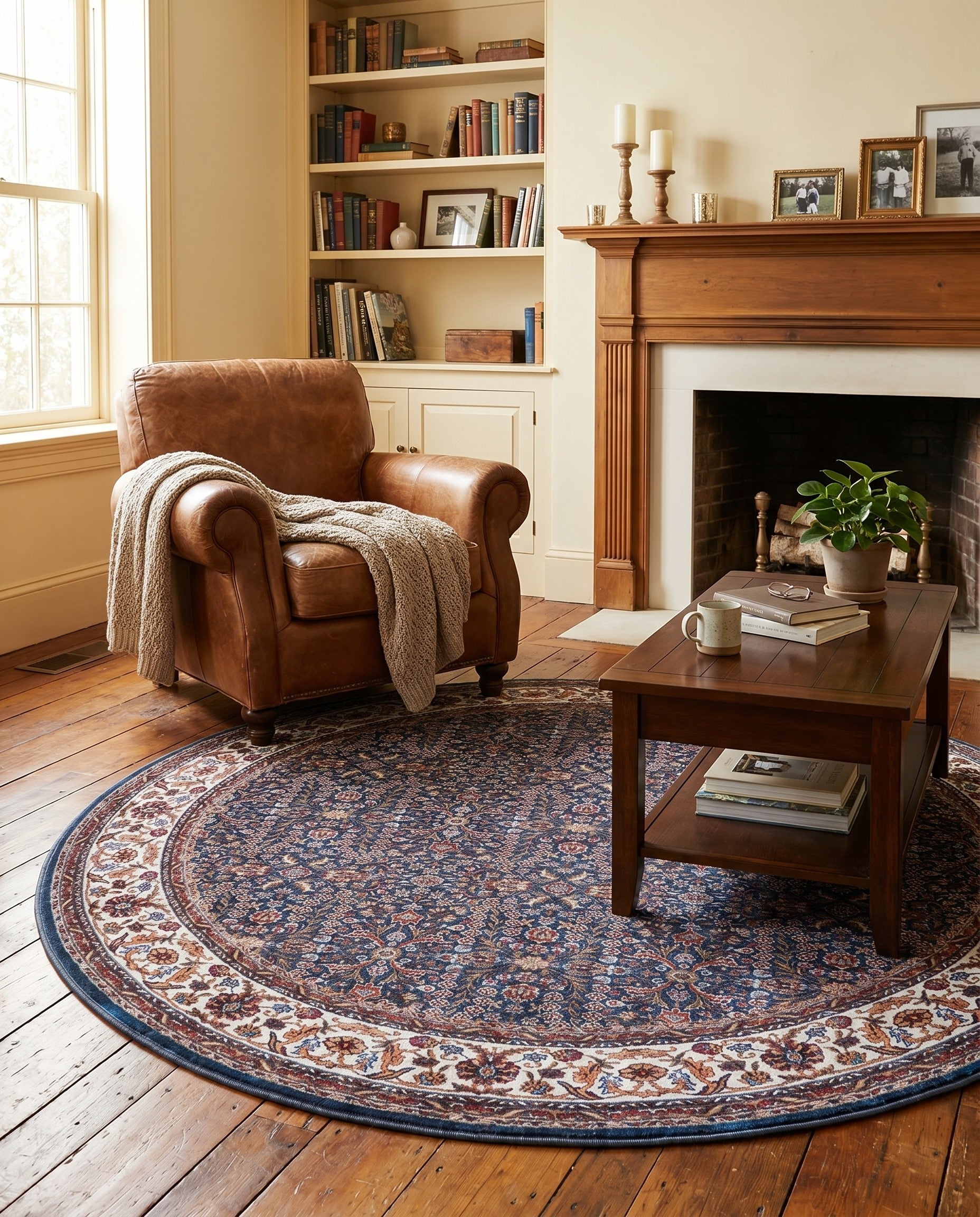 7' 10 x 7' 10 Yara Round Rug