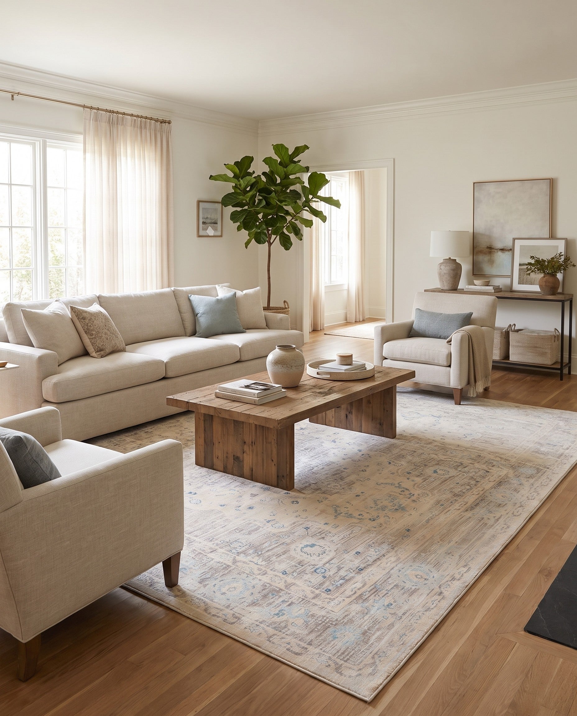 Dark Gray Victoria Rug