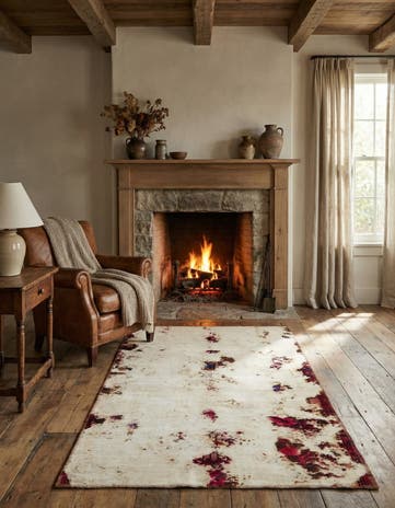 3' 4 x 5' 7 Hand Knotted Ultra Vintage Persian Wool Rug