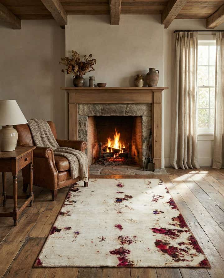 3' 4 x 5' 7 Hand Knotted Ultra Vintage Persian Wool Rug
