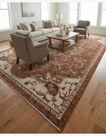 Terracotta Rust Red Grand Tradition Rug