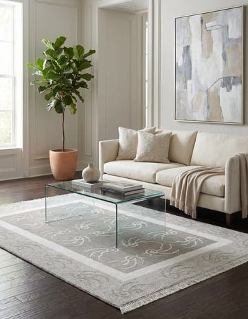 3' 10 x 5' 11 Hand Knotted Darya Wool Rug