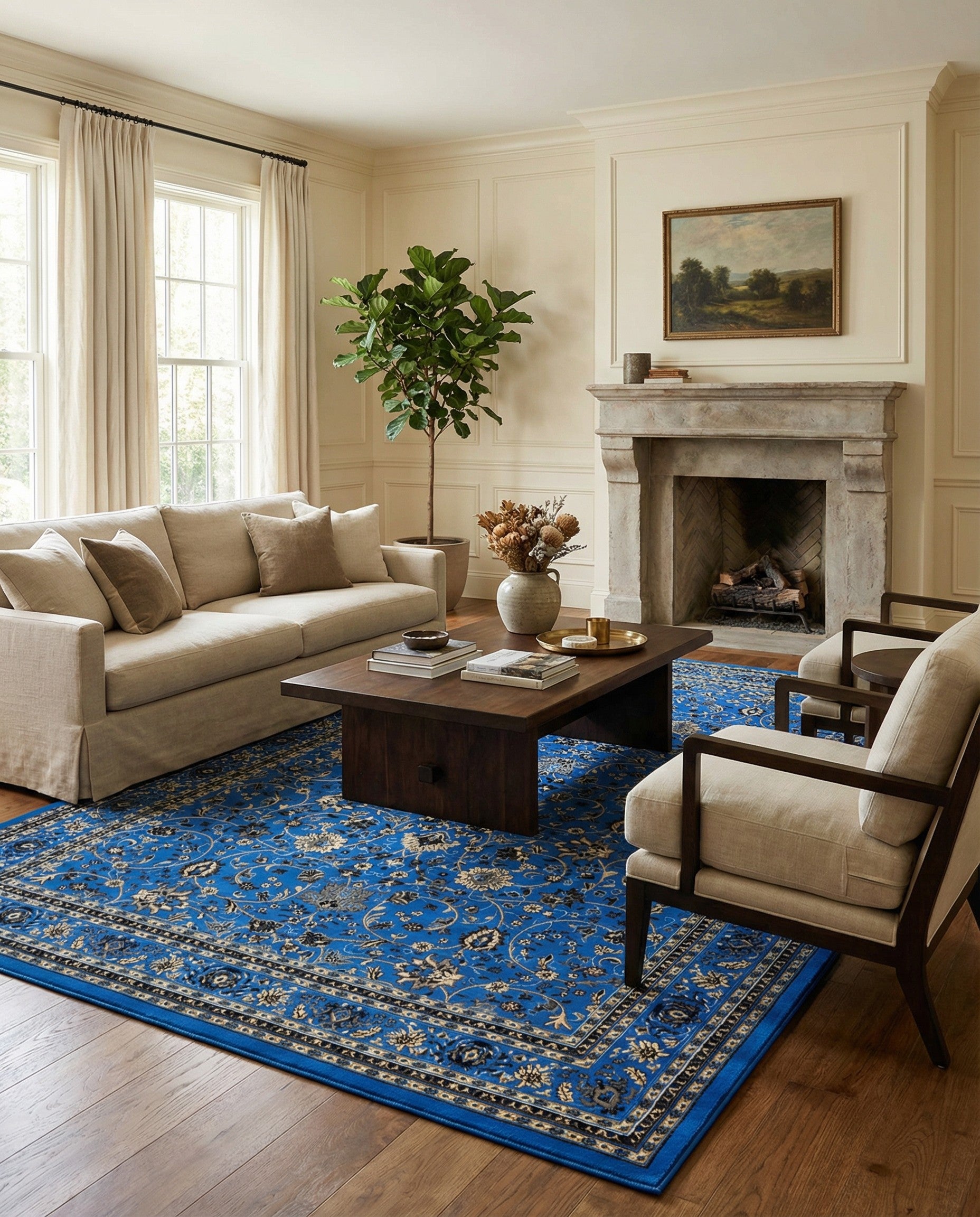 Primary image 10' x 14' Kashan Design Rug