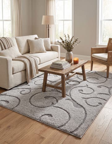 5' x 7' Botanical Shag Rug