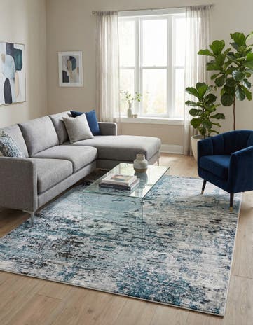 Blue Leipzig Rug